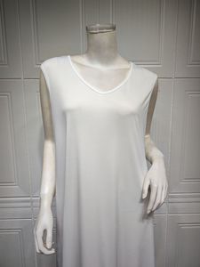 Abaya blanche sans manches, robe longue intérieure, vente en gros, Dubaï, Kaftan musulman, Ramadan, Aïd 2026, fournisseur d'usine - Product Image 2