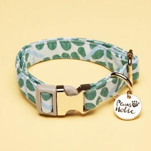 Collar de Perro de Algodón Estampado Suave, Elegante y Moderno, Talla S, Accesorio Cómodo y Duradero para Pasear, Personalizable - Product Image 1