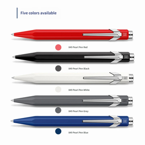 Stylo à bille CARAN D'ACHE 849, pointe arrondie en métal, largeur d'écriture de 0,5 mm, à pression, pour le bureau, la calligraphie haut de gamme, coffret cadeau - Product Image 5