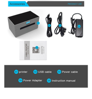 Imprimante d'étiquettes thermiques directes HONGWEN USB/WiFi/LAN/ 203 DPI pour expédition, 4 pouces, 160 mm/secondes, garantie 1 an, entrepôt