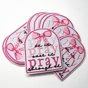 Design Jesus Iron <b>On</b> Fabric <b>Patch</b> Faith Pray Religious Custom Letter Logo Embroidered <b>Patches</b> For Hat - Product Image 2