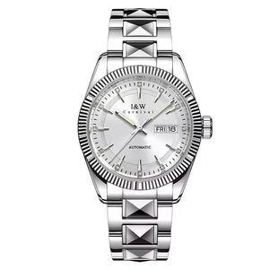Montre mécanique de luxe pour homme CARNIVAL en acier inoxydable, automatique, étanche 50M, verre saphir, style business - Product Image 1