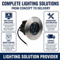 Luz LED para Escalones, IP67 Impermeable, Empotrada en el Suelo, para Terraza, Escalera, Jardín, Camino, Villa, Iluminación de Acero Inoxidable