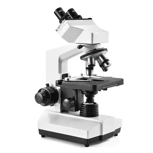 LUXUN mikroskop optik medis 40x-1000X, mikroskop laboratorium teropong XSZ-107BN biologi