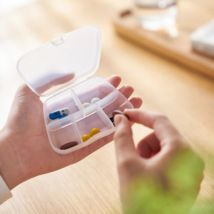Five Compartment Portable Pillbox Mini Plastic Medicine Storage Box For Daily Use - Product Image 1