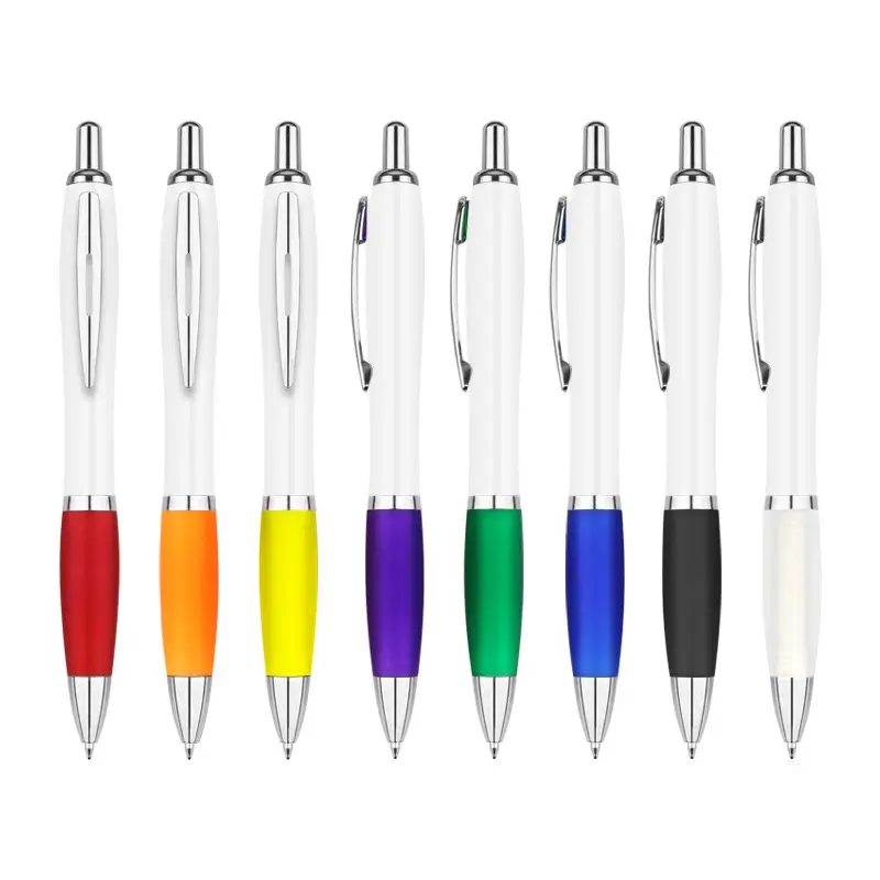 Cheap Plastic Items Ball Pen Promotional Custom Recycled Plastic Ballpoint Pens With Logo Advertising Ballpen