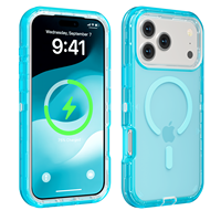 Coque Robuste Transparente Magnétique Antichoc pour Apple iPhone 17 Pro – Protection Renforcée Type Armure