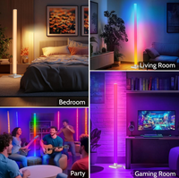 Nouvelle Lampe d'Angle Moderne 2026 à Prix Usine, Contrôle Intelligent par Application, Couleurs RGB Changeantes, Idéale pour la Décoration de Fêtes