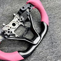 Volant en cuir rose et fibre de carbone au design unique, adapté à l'Accord 10e génération, fabriqué au Guangdong