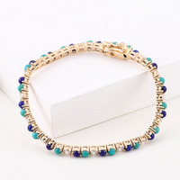 10k 14k 18k laboratoire cultivé bracelet de pierres précieuses moissanite diamant tennis chaîne lien couleur collier 925 argent hiphop bijoux femmes cadeau
