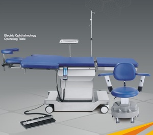 Table d'opération ophtalmologique et ORL électrique DST-II en acier inoxydable 304 avec commande au pied et chaise de médecin en option - Product Image 6