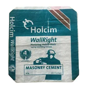 Wholesale Tile Adhesive Bond Cement Wall Putty Dry Powder Packaging Bags With BOPP Laminated PP Woven Valve Sack Bag