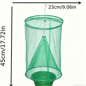 Piège à mouches suspendu, grande capacité, pour extérieur, cage attrape-insectes, piège à insectes pour la lutte antiparasitaire dans les fermes et les jardins - Product Image 2