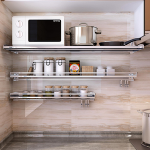 Ménage cuisine étagère murale conseil carré <span class=keywords><strong>Tube</strong></span> étagère meilleure vente 304 supports de stockage en acier inoxydable et supports simples personnalisés - Product Image 6