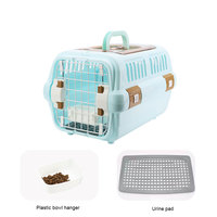 Vente en gros de cages pour chiens de qualité caisse de voyage pliable avec lucarne approuvée par les compagnies aériennes