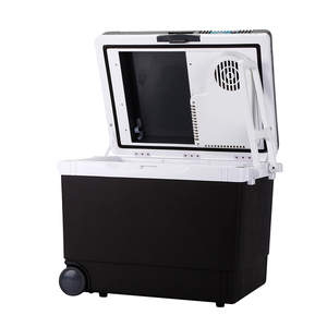 Mini-réfrigérateur de voiture Evercool 33L avec affichage numérique, refroidisseur et chauffe-eau thermoélectrique, technologie semi-conductrice et roues - Product Image 2