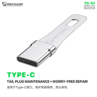 Penutup Pelindung Anti-leleh Port Tipe-C MECHANIC TC-51 untuk Mencegah Tailpiece Terpanas & Meleleh Saat Solder Ditiup