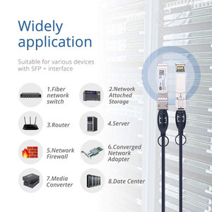 Câble de 10 Go SFP + DAC Câble de cuivre direct passif <span class=keywords><strong>Twinax</strong></span> 10G SFP + SFP + DAC <span class=keywords><strong>Twinax</strong></span> 30AWG Compatible pour l'équipement à fibres optiques Cisco - Product Image 5