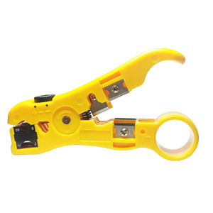 Pince à dénuder les câbles, couteau à dénuder manuel, outil de coupe pour fils RG6 RG59 RG11, pince à sertir - Product Image 2