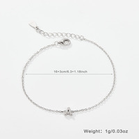 Dropshipping - Bijoux minimalistes de luxe en argent sterling 925 - 26 lettres de l'alphabet - Zircon - Chaîne fine - Bracelets pour hommes et femmes