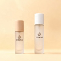 Mattweiße 10ml 15ml Runde Glas-Mini-Parfümflasche mit Farbigen Verschlüssen