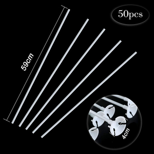 Offerta Speciale: Supporti per Palloncini in Plastica Bianca da 60cm per Decorazioni Natalizie, San Valentino, Feste e Matrimoni - Product Image 6