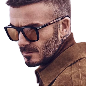 Custom Logo 2025 Vintage Big Frame Anti Blue Light <strong>Glasses</strong> UV400 Gradient Shades Black Square Men Sunglasses for Driving - Product Image 1