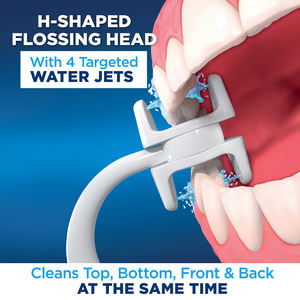 Hydropulseur dentaire sans fil étanche en forme de H avec 4 jets <span class=keywords><strong>d</strong></span>'<span class=keywords><strong>eau</strong></span> pour le <span class=keywords><strong>nettoyage</strong></span> <span class=keywords><strong>des</strong></span> <span class=keywords><strong>dents</strong></span> - Product Image 3