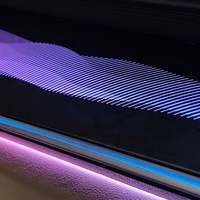 Éclairage d'ambiance intérieur de voiture RGB 64 couleurs, haut-parleur de voiture pour Toyota Camry 2024-2025, symphonie dynamique