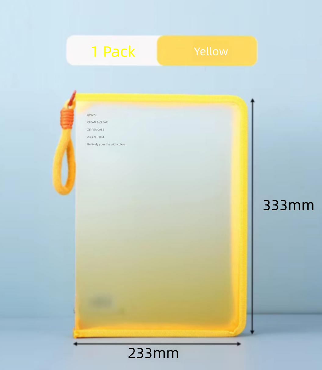 A4 gradient yellow plush pendant