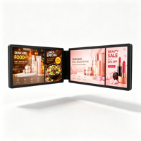 Écran LCD mural intérieur 10,1 pouces, signalisation numérique Android pour magasin de détail, verre trempé, WIFI, LAN, USB, HDM