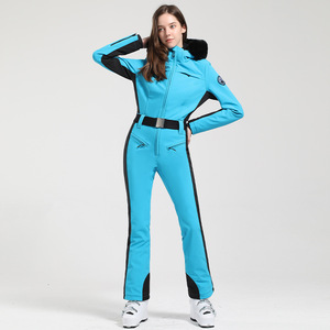 2023 Snow Clothes Women One Piece Professional Ski Suit Warm Snowboard Windproof Waterproof Female Ski Set Outdoor Ski Overalls - Product Image 5
