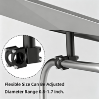 Support de fixation pour barre de toit StarOrbit SO-G303, pince multi-angle sans perçage pour Starlink Gen 3, support de tuyau métallique