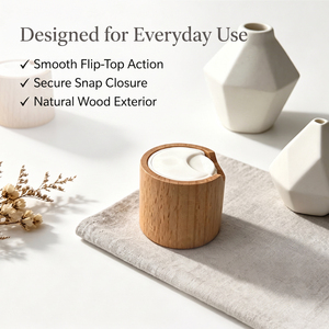 Tapa de Disco de Madera Personalizada con Logotipo WeWood de Vietnam, Funda de Madera de Haya Natural, Tapa a Presión para Dispensador de Líquidos, Envase Cosmético - Product Image 5