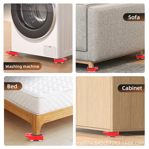 Juego de 5 Herramientas Resistentes para Mover Muebles y Electrodomésticos con Ruedas de Goma para Uso Doméstico - Product Image 3