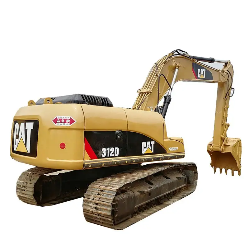Pengiriman cepat penjualan laris Caterpillar 312d 12 ton penggali bekas ekskavator Cat307d untuk pertambangan di Singapura