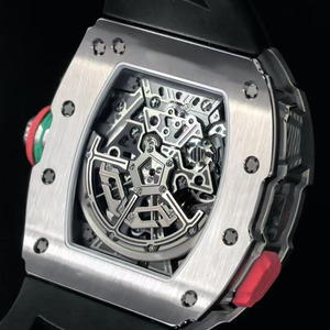 Montre en titane de qualité supérieure personnalisé<span class=keywords><strong>e</strong></span>, diamètre du boîtier 44,50 x 49,94 mm, mouvement à remontage automatique, montre de luxe tendance, montre pour homme 65-01 - Product Image 5