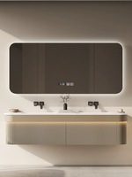 Ensemble de salle de bain moderne complet, meubles de salle de bain de luxe, vasques doubles modernes, 72 pouces