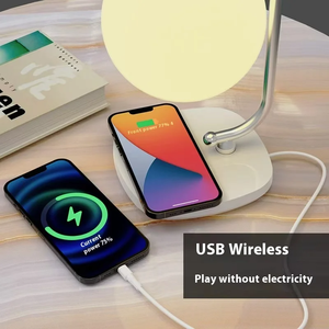 Hot Selling Intelligent Atmosphere Desk Lamp Bedroom <b>Bedside</b> Spherical Warm and Creative Reading Eye Protection Lamp - Product Image 3