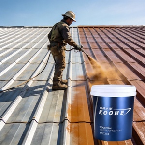 สีเคลือบเหลวหลากสี ทนทาน เป็นมิตรกับสิ่งแวดล้อม สำหรับปกป้องผนังหลังคาโลหะอุตสาหกรรม สเปรย์สีตกแต่งหลังคา สี RAL - Product Image 6