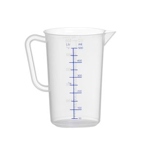 HENDI Brocca Dosatrice in Polipropilene da 0,5L, Attrezzatura da Cucina Professionale, Diametro 90mm x Altezza 140mm - Product Image 1