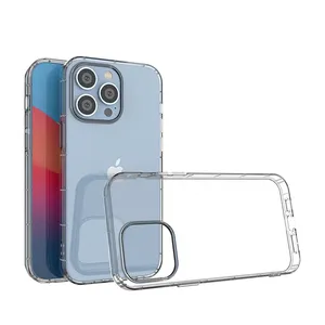 For iPhone 14 Clear Case, Shockproof Air Cushion Soft Flexible TPU Bumper Mobile Phone Case For iPhone 14 13 12 11 Pro Max XS XR