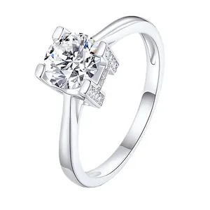 925 Silver ring couples wedding proposal ring Moissanite diamond ring for women