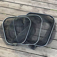 Épuisette de pêche télescopique en alliage d'aluminium améliorée, avec filet en nylon enduit, longueurs de manche 2m, 3m et de filet 55cm, 60cm