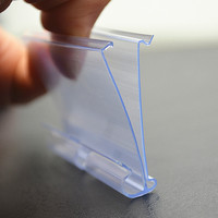 Porte-étiquettes en plastique pvc extrusion pour classeurs pour les rayons des supermarchés