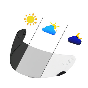 Visière de <span class=keywords><strong>casque</strong></span> photochromique pour <span class=keywords><strong>BELL</strong></span> RS-1 Qualifier, visière de remplacement Qualifier DLX résistante aux UV pour <span class=keywords><strong>casque</strong></span> intégral de <span class=keywords><strong>moto</strong></span> - Product Image 1