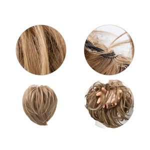 <span class=keywords><strong>Chignon</strong></span> bouclé en vrac pour mariage, <span class=keywords><strong>chignon</strong></span> de <span class=keywords><strong>cheveux</strong></span> naturel et moelleux, <span class=keywords><strong>cheveux</strong></span> artificiels bouclés - Product Image 2