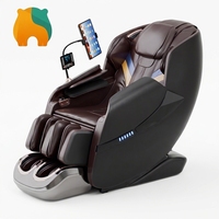Fauteuil de massage électrique intelligent 4D Shiatsu SL Track pour personnes âgées, soulagement des douleurs dorsales, cervicales et lombaires, thérapie
