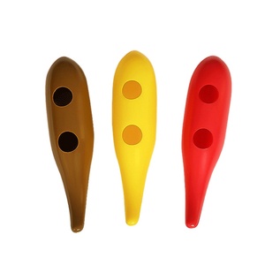 Instrumento de percusión Orff al por mayor, raspador de plástico color café, tubo de sonido de rana, juguete, accesorio musical, material didáctico - Product Image 1