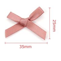 Noeuds en ruban polyester décoratifs pré-noués personnalisés 35x25mm avec attache torsadée pour emballer des cadeaux, des bonbons, des chocolats, des sacs et des boîtes